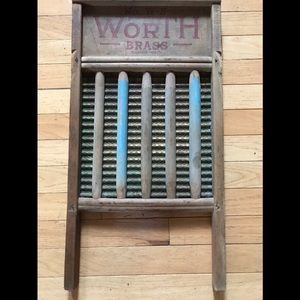 Vintage scrub board for laundry